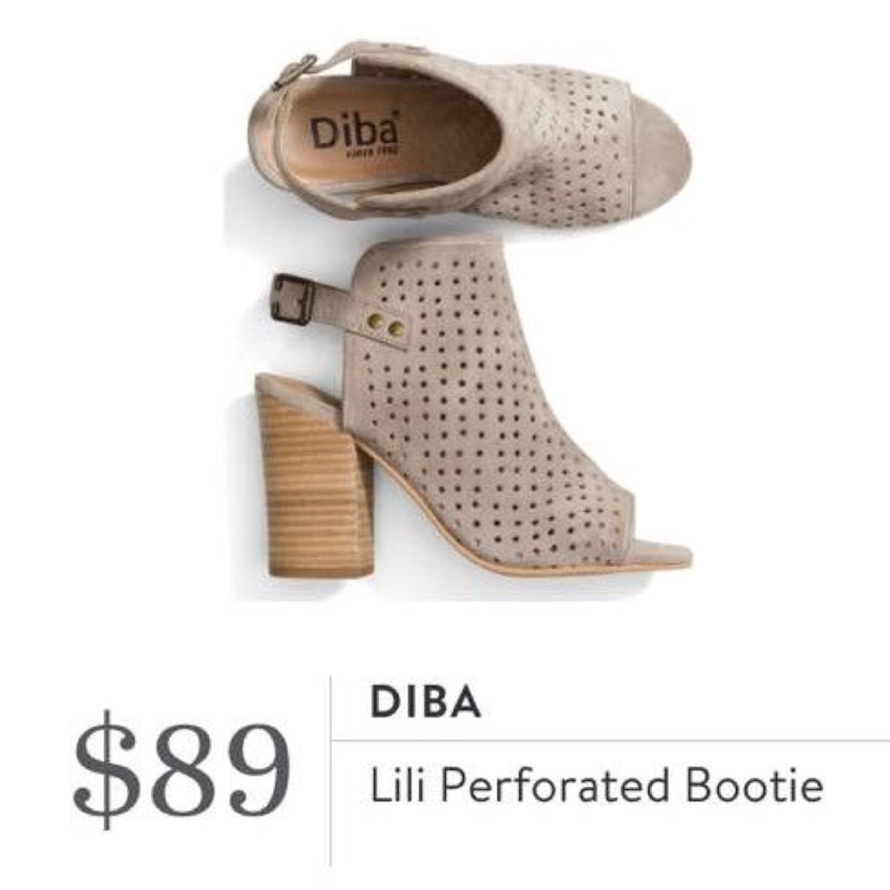 Diba Lili Perforated Bootie - Tan